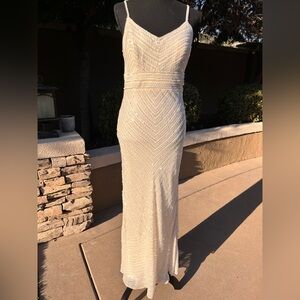 Marina Wedding dress formal gown white size 8